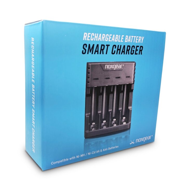 The Smart Charger with (4) AAA Batteries is in the box.